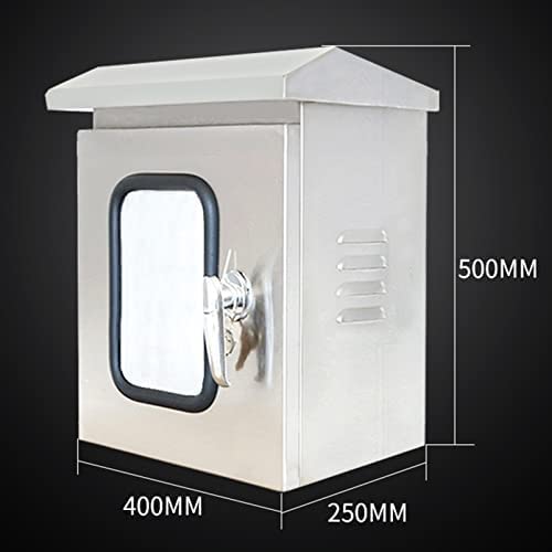Caja de conexiones eléctrica Caja De Conexiones Eléctricas For Exteriores/interiores, Caja De Acero Inoxidable Resistente Al Agua Y Al Polvo Con Puertas Dobles, Gabinete De Distribución De Energía Con