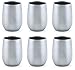 Vino2Go Vacuum Insulated Double Wall Stainless Steel Lowball Wine Tumbler 9 oz (Pack of 6)