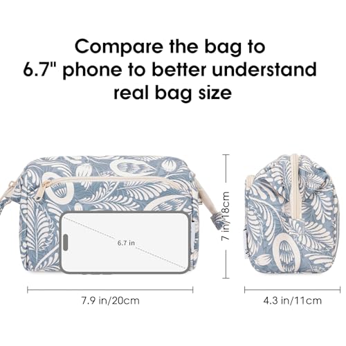 Image of Narwey Travel Makeup Bag Toiletry Bag, Wide Open Cosmetic Bag for Women