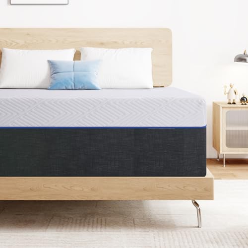 Full Mattress for Comfort with Memorys Foams for Support and Breathable, 8 Inch Full Size Mattress Gray