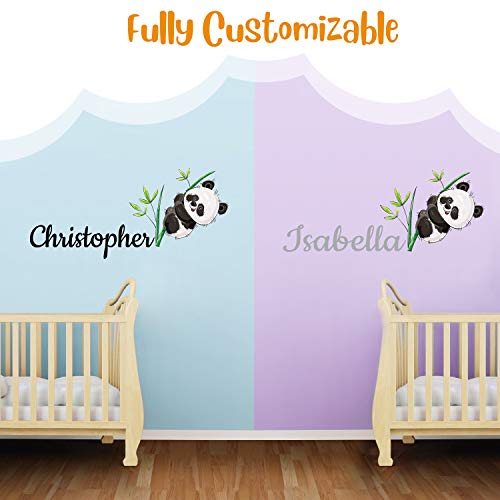 Vinilo decorativo de panda para pared de 42x19 pulgadas miniatura 5