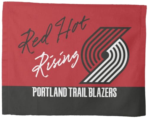 Northwest NBA Portland Trailblazers Slogan Time Rally Towel, 15 x 18 inches