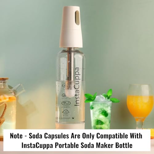 Image of Instacuppa Soda Capsules - Pack of 20, Compatible Only with InstaCuppa Portable Soda Maker Bottle, Carbonates Beverages in 30 Seconds