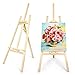 Produktbild amzdeal Staffelei 145cm Leinwand Staffelei Holz Ständer Künstler Staffelei Natur aus Kiefer für Academy, Kinder und Erwachsene Höhenverstellbar