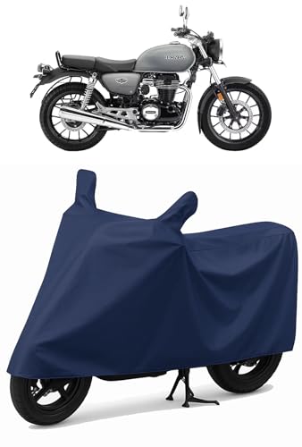 Image of Shield Heavy Duty Bike Cover for Honda Hness CB350 | All-Season, Tear-Proof Fabric | with Side Mirror Pocket & Buckle Belt