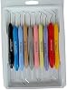 Set de 10 instrumentos dentales de composite LM Arte con mangos de silicona de colores 2