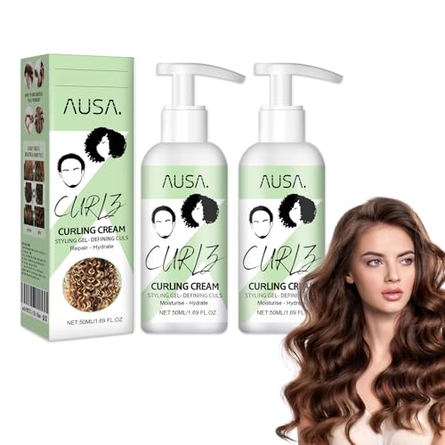 Tkekruh 2pc Espuma Rizos 50ml, Volumizing Hair Styling Mousse, Define e Hidrata el Rizo, Para Rizos Naturales y Cabello con Permanente, Para Más Volumen y Cabello Rizado Definido, Haarpflege