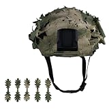 BrightGlow Taktischer Helmüberzug Fast Helm Multi-Camo Helmüberzug Airsoft-Helm Kampfhelm-Zubehör Taktischer Schnellhelm Helmnetzabdeckung für Outdoor Game Covert Combat Camo#5 Einheitsgröße
