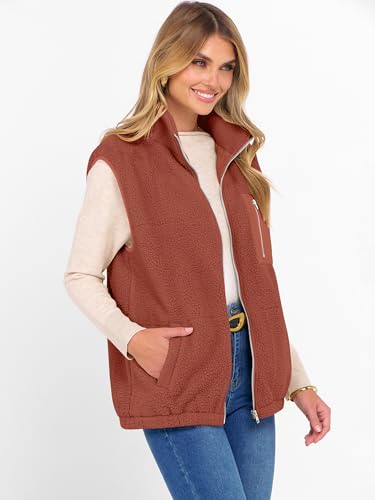 ANRABESS Womens Fuzzy Fleece Vest Oversized Sleeveless Sherpa Jacket Casual Warm Outerwear With Pockets Fall Fashion Clothes3