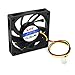 Ruilogod 70mm Plastikowy PC Computer CPU Cooler Case Wentylator chłodzący DC 12V 0,22a