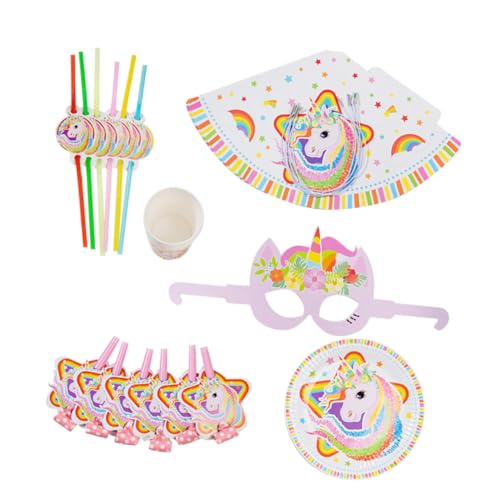 ORFOFE ���j�R�[���a�����p�H��Z�b�g 6�l�� �X�g���[ �v���[�g �J�b�v �p�[�e�B�[�p�i �L�b�Y�p�[�e�B�[��Ƒ��̏W�܂�����g���̂ăv��