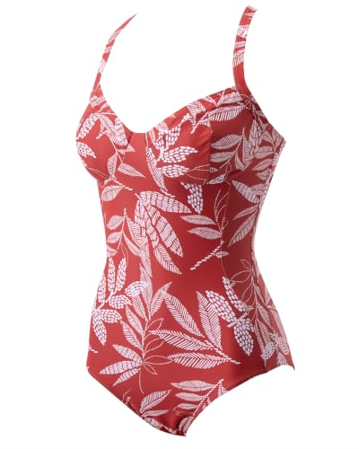 Image of SUUKSESS Womens Tummy Control One Piece Swimsuit Sexy Crisscross Back Bathing Suit