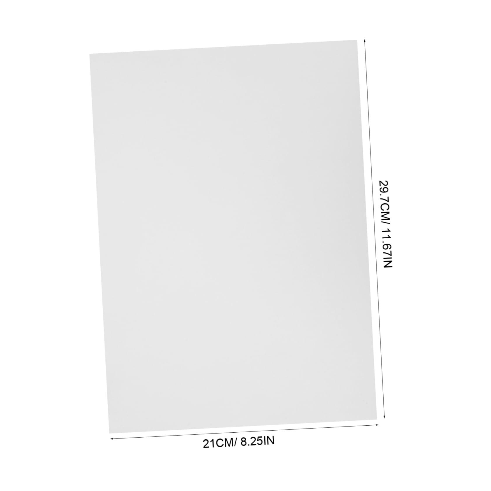 Carta Adesiva per Stampante A4 Fogli Interi 100 Bianco Sticker