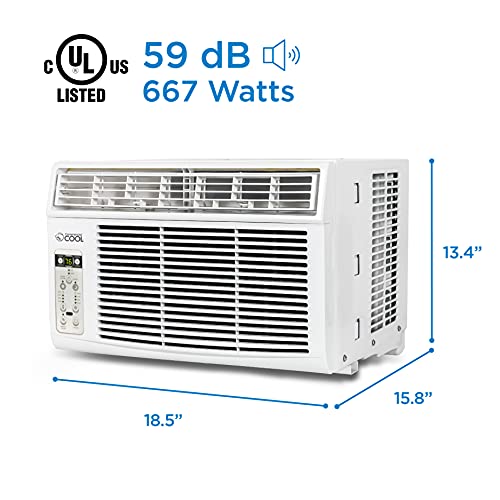 Commercial Cool Cc08Wt 8,000 Btu Window Air Conditioner , White #TOP6