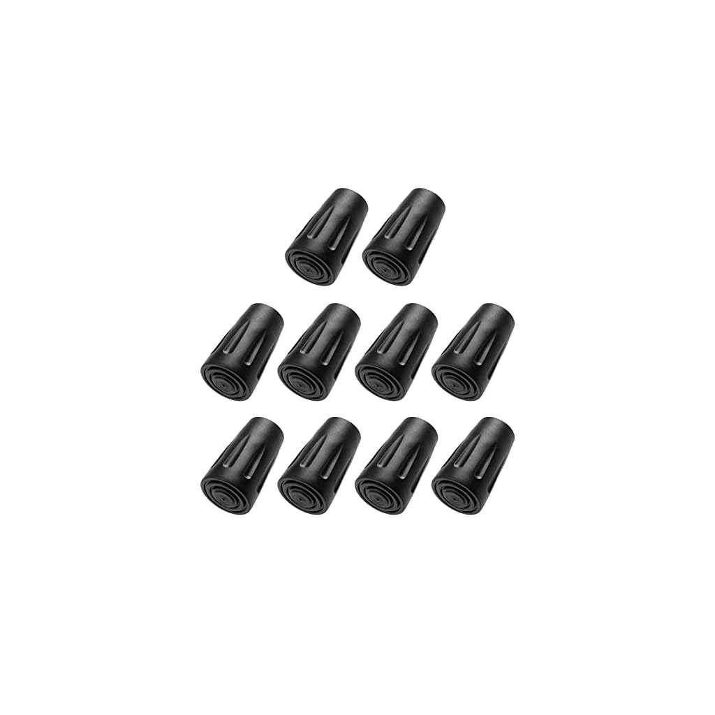 10Pcs Walking Stick Rubber Tips,Walking Stick Ferrules,11mm Spare