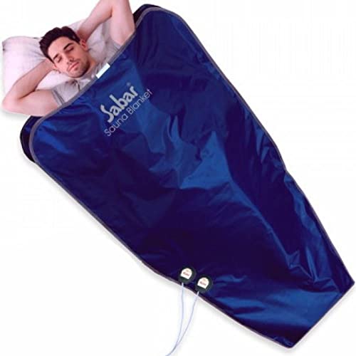 Sabar FIR Infrared Heat Therapy 2 Zone Sauna Blanket for Slimming & Weight Loss Body Detox Beauty Machine Home Spa with Manual Switch (Home Use)