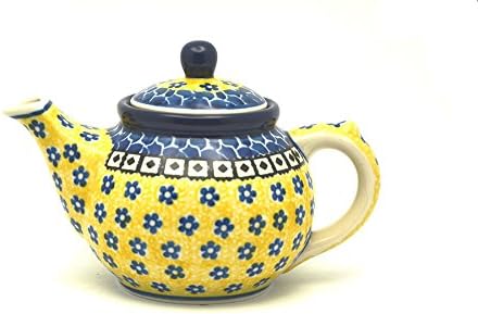 Polish Pottery Teapot - 14 oz. - Sunburst