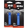 GEAR AID Ni Glo 2 UV Rechargeable Glowing Keychain Multi-Purpose Glow-in-the-Dark Accessory for Camping