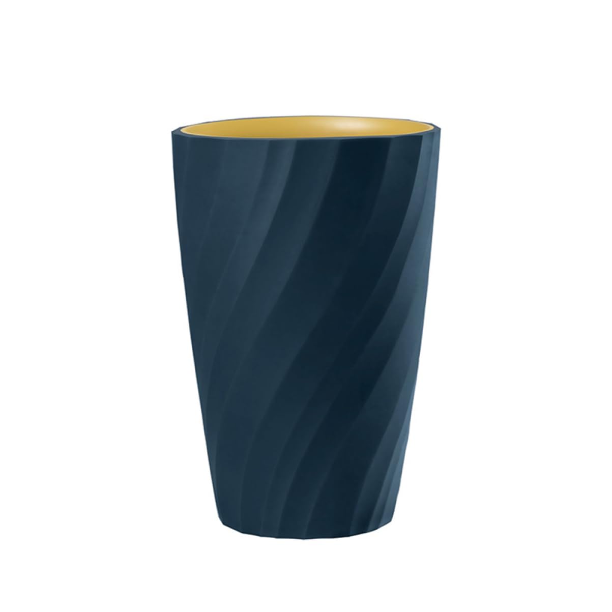 FONDOTIN 2pcs Double Mouthwash Cup Grey White Dark Household Tumbler for Drinking Toothbrush Holder Stylish Design for Home School Office Use