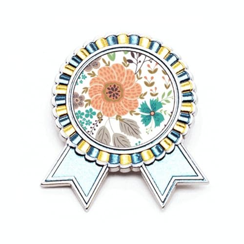 Broche fleur de tournesol métal taille M accessoire blazer femme