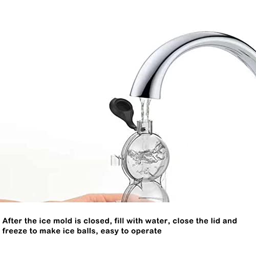 AIXXCUVQ Molde para bola de gelo com 4 furos bandeja para cubos de gelo para cozinha e restaurante m