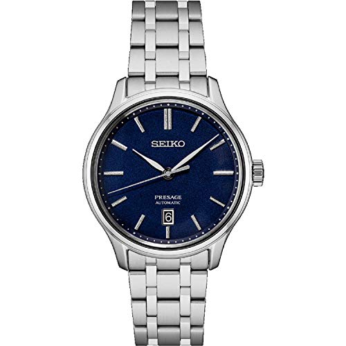Preisvergleich Produktbild Seiko Presage dunkelblaues Zifferblatt Stahl Saphirglas SRPD41J1