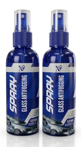 Image of Anti-Fog Spray & Rain Repellent Spray for Car Windshield Prevents Fogging for Automotive Dust Remover Cleaner In All Weather Conditions Fog Remover Which Improves Road Safety & Visibility (120ml x 2)
