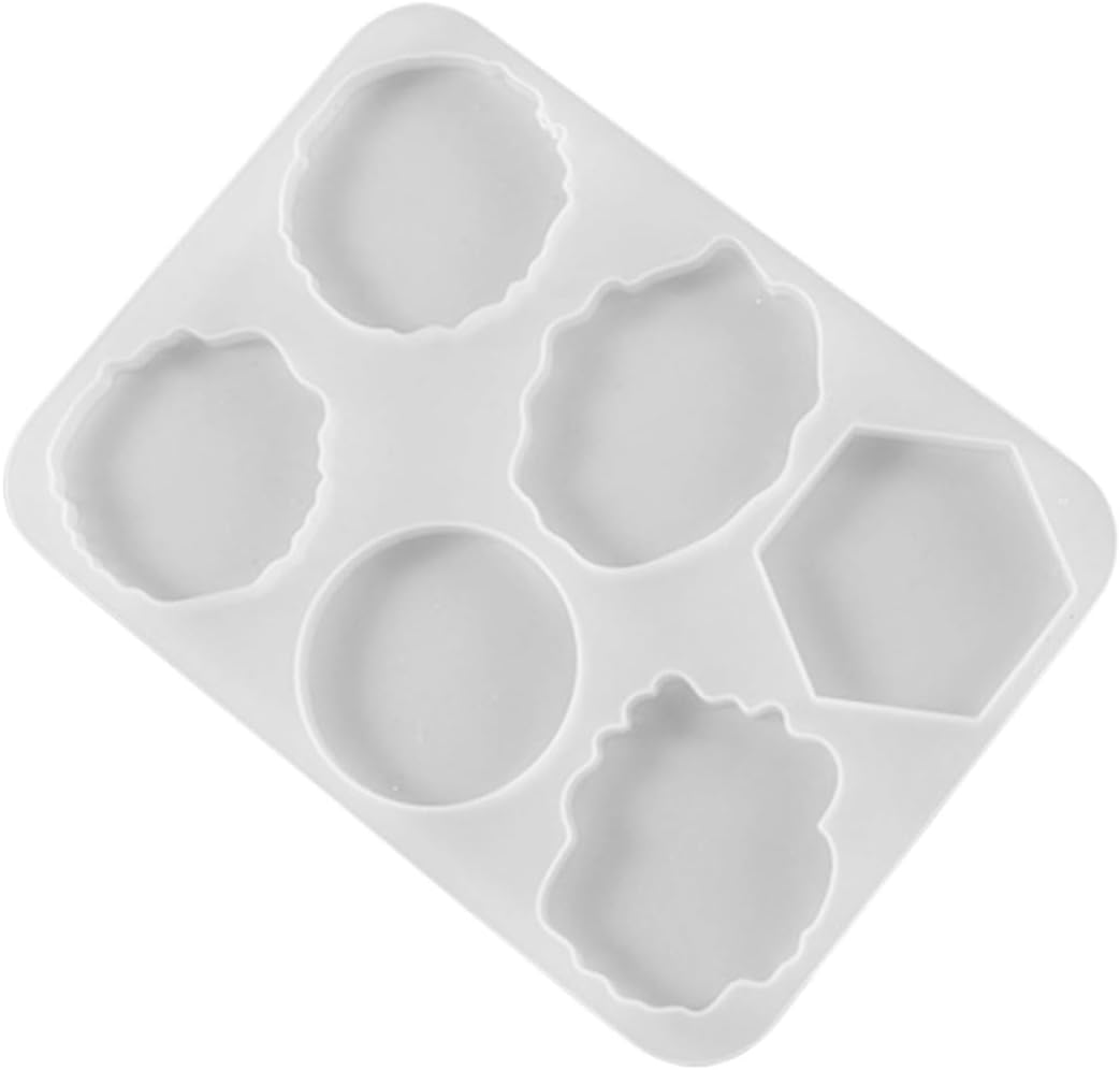 DIY Silicone Mold for Phone Grip Base, 6-Hole White