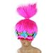 Moyeecoo Halloween Troll Wig, Poppy Wig, Troll Costume, Synthetic Soft Fiber Cosplay for Christmas, Concerts, Cosplay