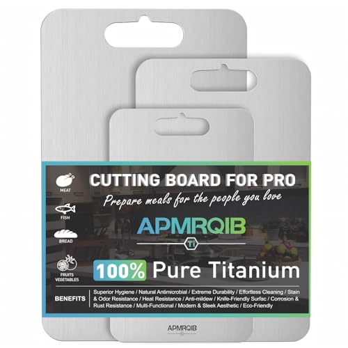 APMRQIB Titanium Cutting Board Set of 3