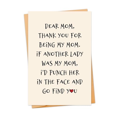Hilarious Mothers Day Card for Mom Mommy Mother S Day Birthday Gifts for Women Mama Funny Birthday Greeting Cards for Mommy Mama Humorous Mothers Day Gifts for Mom Mother from Daughter Son Kids