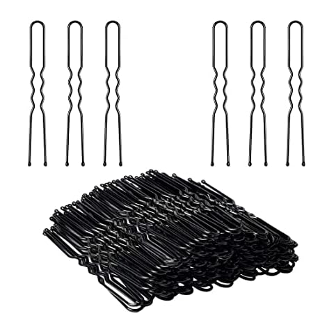 EUJEBEDA 100 Pieces Hair Pins,Bobby Pins U shape Hair Bun Pins Bun Pins Hair Clips Hair Grips for Women Hair Styling Pins Ideal for All Hair Types (6 cm/2.36 Inch) Cover