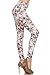 Leggings Depot Women's Ultra Soft Popular Best Sweet Valentine Love Heart Printed Fashion Leggings (Cherish Rose, One Size (Size 0-12))
