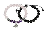 Rose Quartz, Hematite, Lava Diffuser Good Luck Elephant Stretch Bracelet Stack | SPUNKYsoul Collection