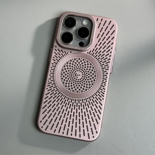 Coque respirante iPhone 12 Pro rose pour recharger en voyage
