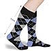 NKMOOS Argyle Men's Dress Socks Cotton Thin,Classic Pattern Argyle Socks for Men 9-12,Novelty Fun Fashion Colorful Soft Lightweight Casual Business Work Crew Sock Gifts for Men Size 10-13 Retro 12Pack