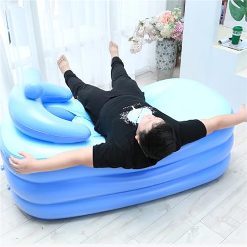 Baignoire gonflable de fomentation en caoutchouc avec seau de spa 140cm - 6
