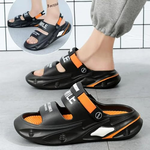 LELEBEAR Sandals Couple 2024 Summer Hole Shoes, Sporty Beach Sandals with Thick for the Summer4