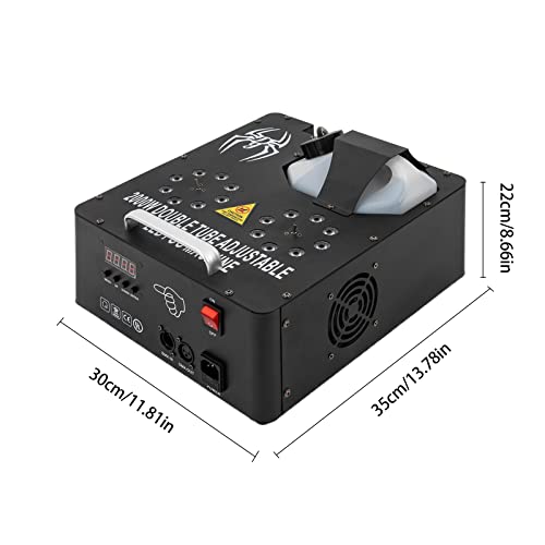 Máquina de Humo 2000W con 2 Boquillas y 16 LEDs RGB miniatura 3