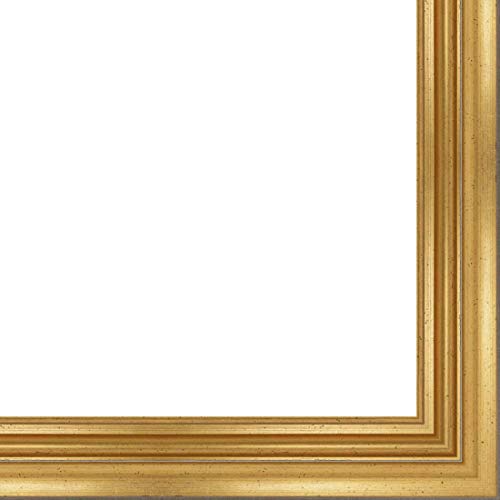Picture Frame Moulding (Wood) 100ft Bundle - Traditional Gold Finish - 2.25