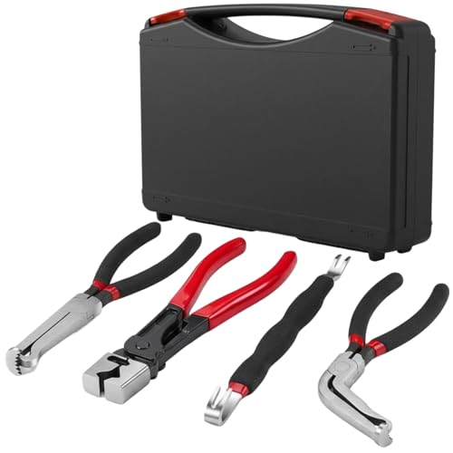 Electrical Disconnect Pliers,Electrical Connector Pliers for Cars,Fuel Line Petrol Clip Pipe & Automotive Hose Disconnect Tools for Push Tab Style Plugs