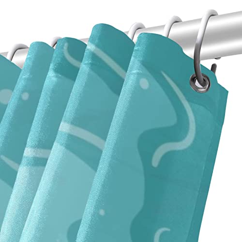 Rideau de douche imperméable anti-éclaboussures 168x183 - 6