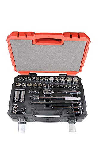 Image of S01002 3 /8 inch Drive 37Piece SAE & Metric Master Socket Set (1 Set)