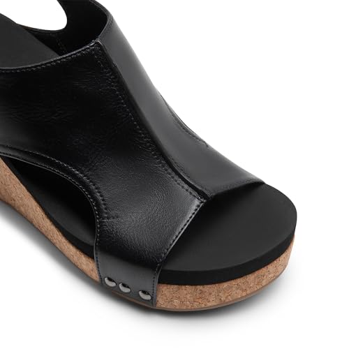 DREAM PAIRS DREAM PAIRS Women's Platform Wedge Sandals, Comfortable Peep-Toe Cork Casual & Dressy Summer Lightweight Shoes For All Day Wear