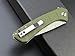 Eafengrow EF234 Folding Knife D2 Steel Blade G10 Handle EDC Tool Knives for Outdoor Working Camping Fishing(green)