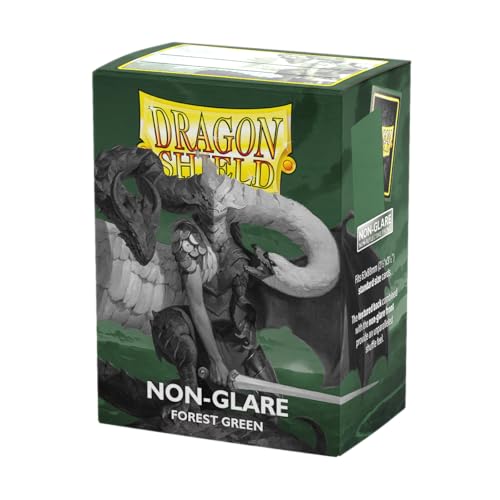 Dragon Shield | Standard Size Card Matte Sleeves | 100 CT - Non Glare Smooth & Tough Premium TCG Sleeves | Compatible with Pokemon Flesh & Blood One Piece & Magic the Gathering | Forest Green