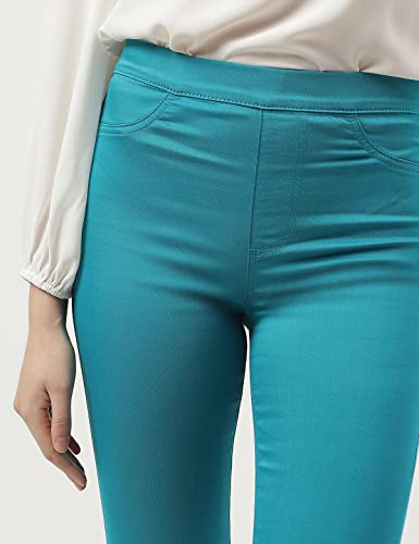 Image of Marks & Spencer Cotton Mix Plain Regular Fit Jeggings