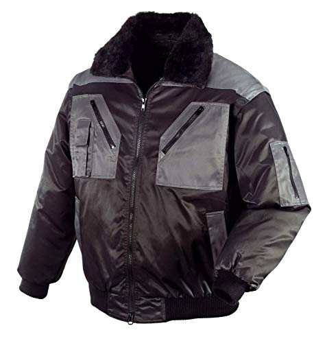 teXXor Piloten Oslo Arbeitsjacke mit abnehmbaren Ärmeln, L, grau, 4170
