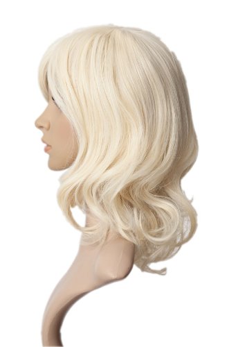 HealthTop 45cm Light Blonde Sleek and Chic Mid-length Wig