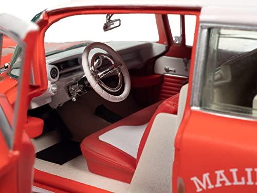 Auto World 1959 Cadillac Eldorado Ambulance Surf Shark 1:18 miniatura 4